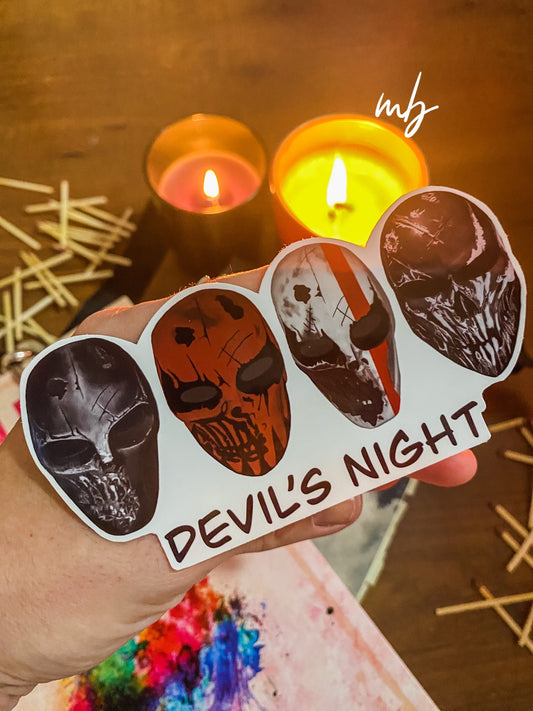 DEVIL'S NIGHT STICKER,  PENELOPE DOUGLAS