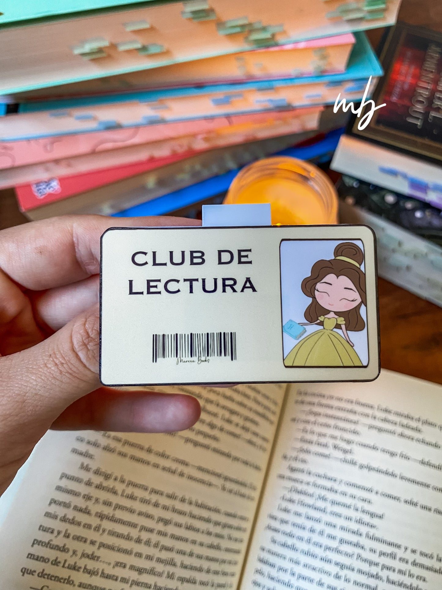 Carnet Princesa Bella Club de lectura MARCAPÁGINAS