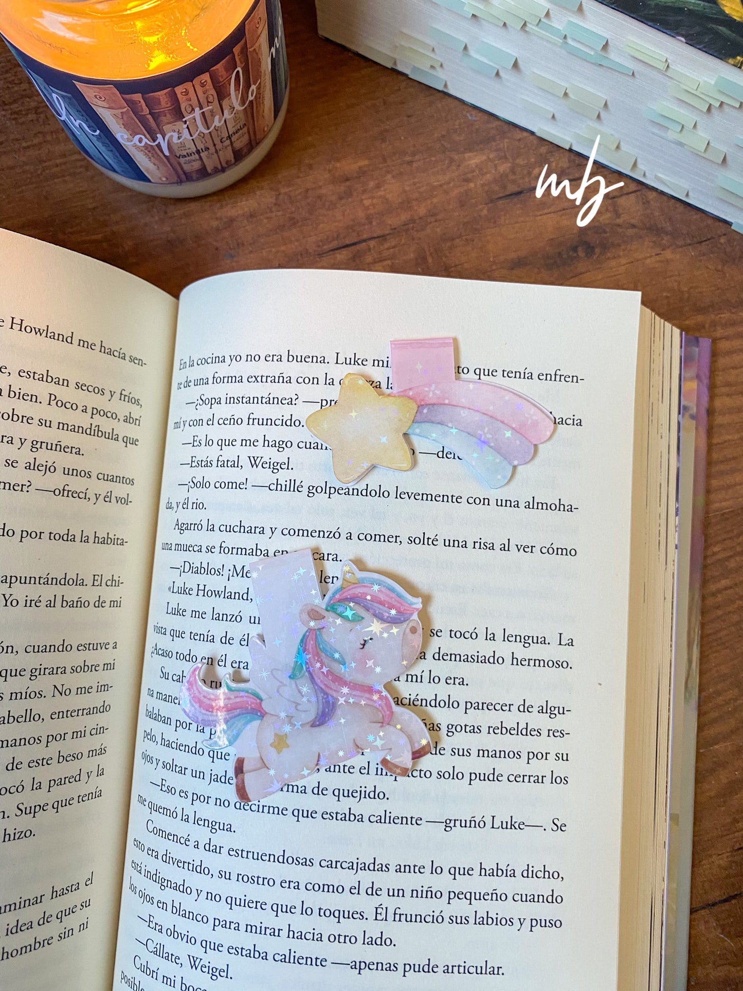 SHOOTING STAR BOOKMARK WITH STAR SHINE