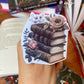 BOOKS AND ROSES STICKER , DARK ACADEMIA