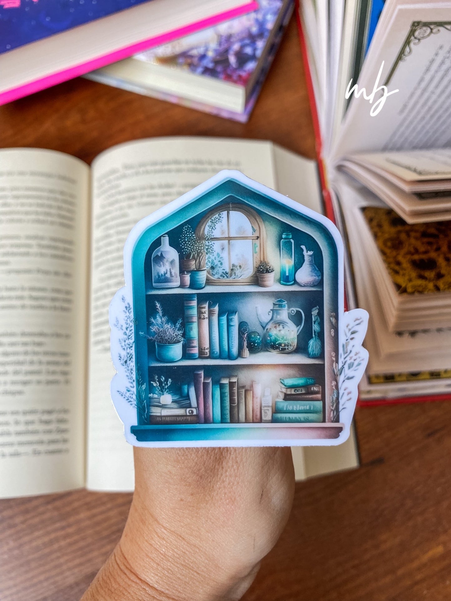 COZY BOOKCASE STICKER WATERPROOF