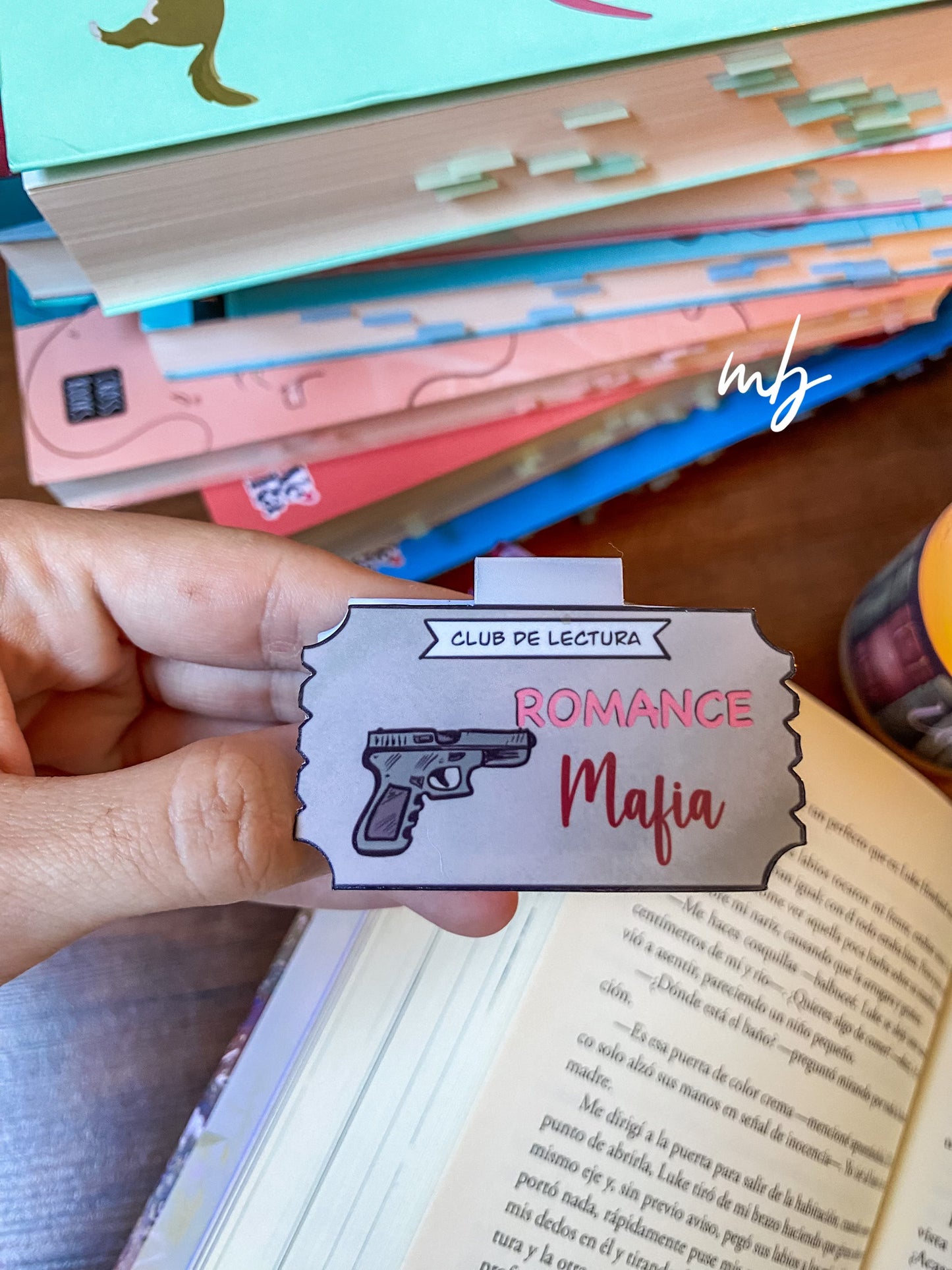 Romance mafia Club de lectura BOOKMARK