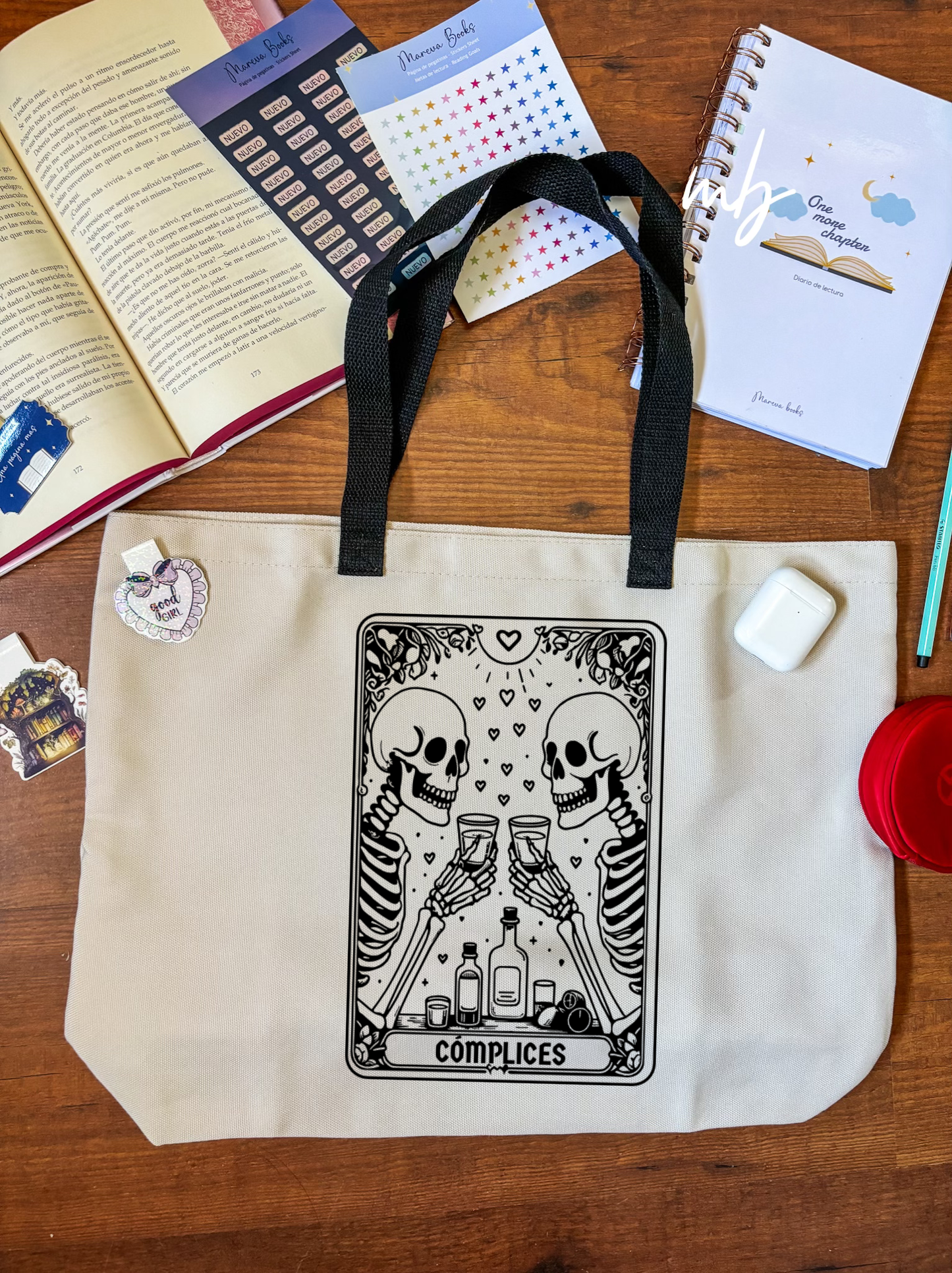 NUEVA Cómplices Tarot Tote bag grande, personalizable