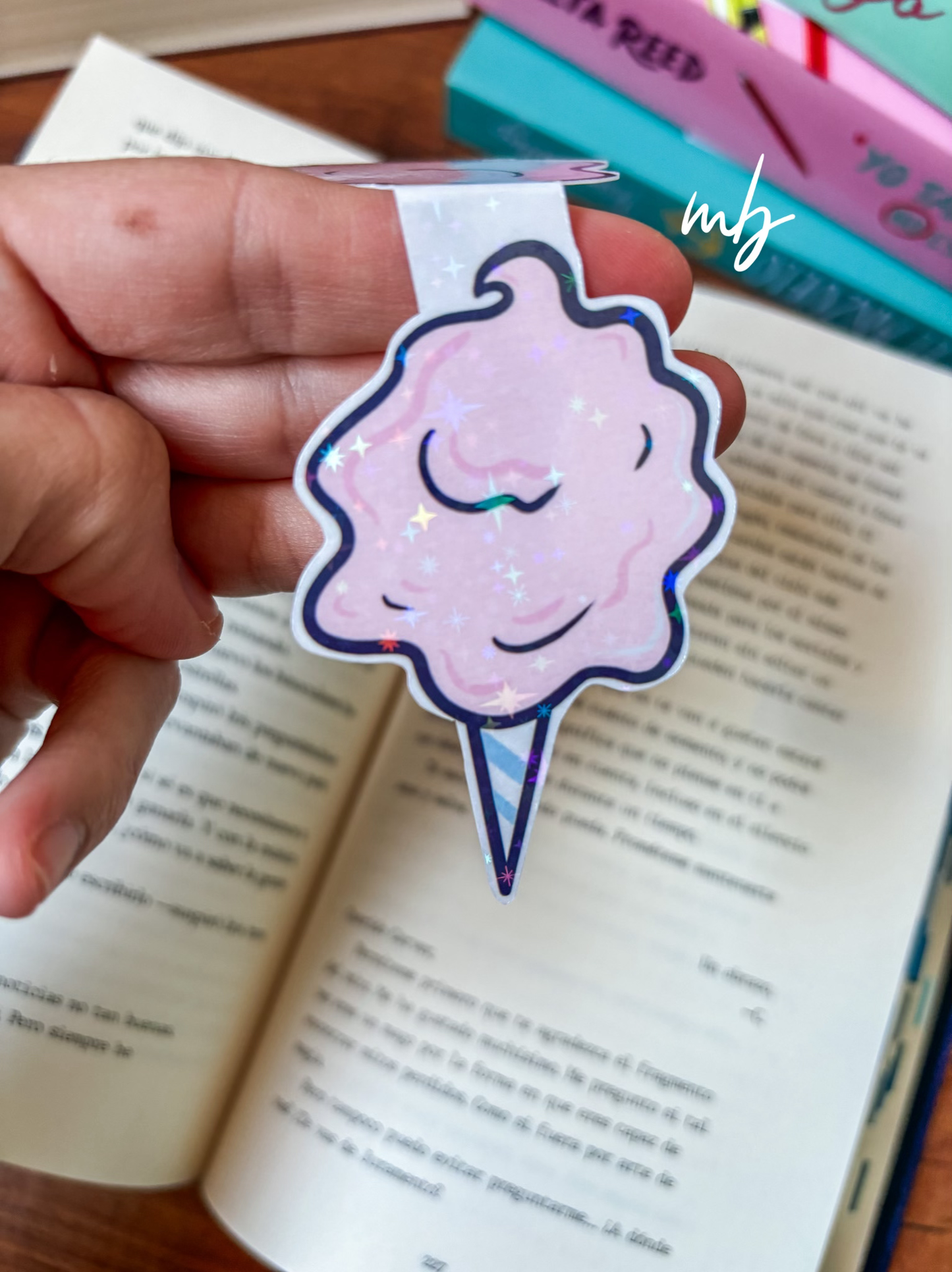 Ice Cream glitter bookmark