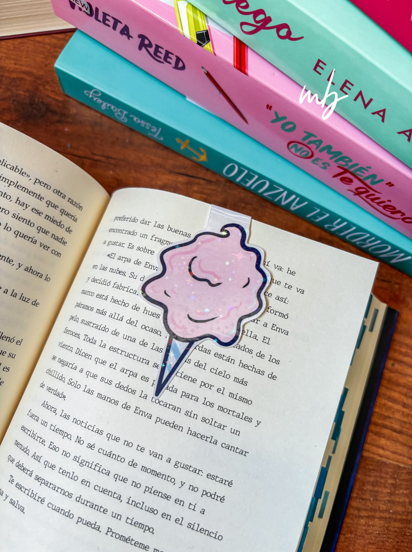 Ice Cream glitter bookmark